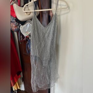 Silver Beaded Dress